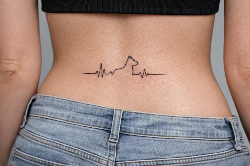 The Horizon Line Tramp Stamp Tattoo